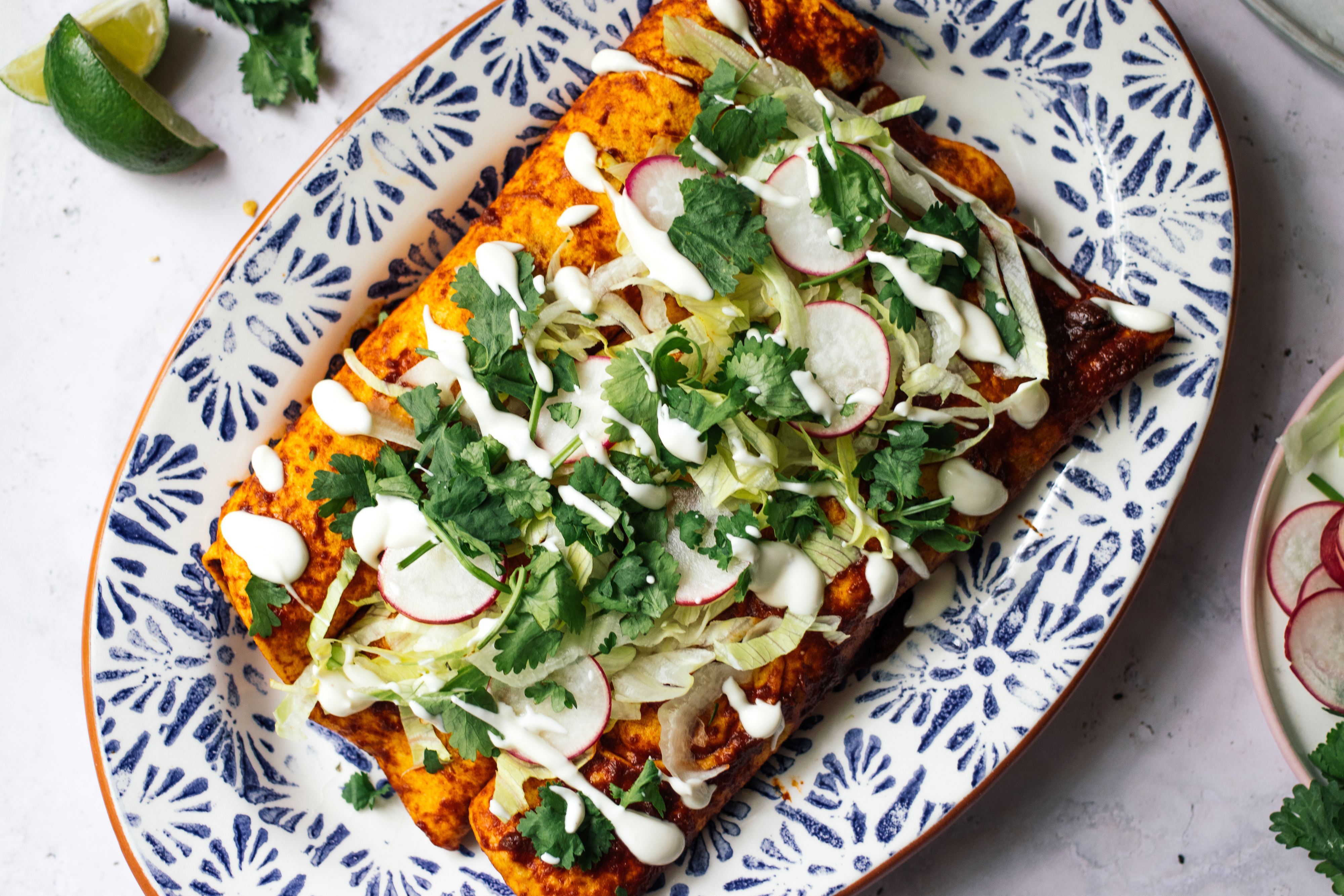Enchiladas mit veganer Hackfüllung
