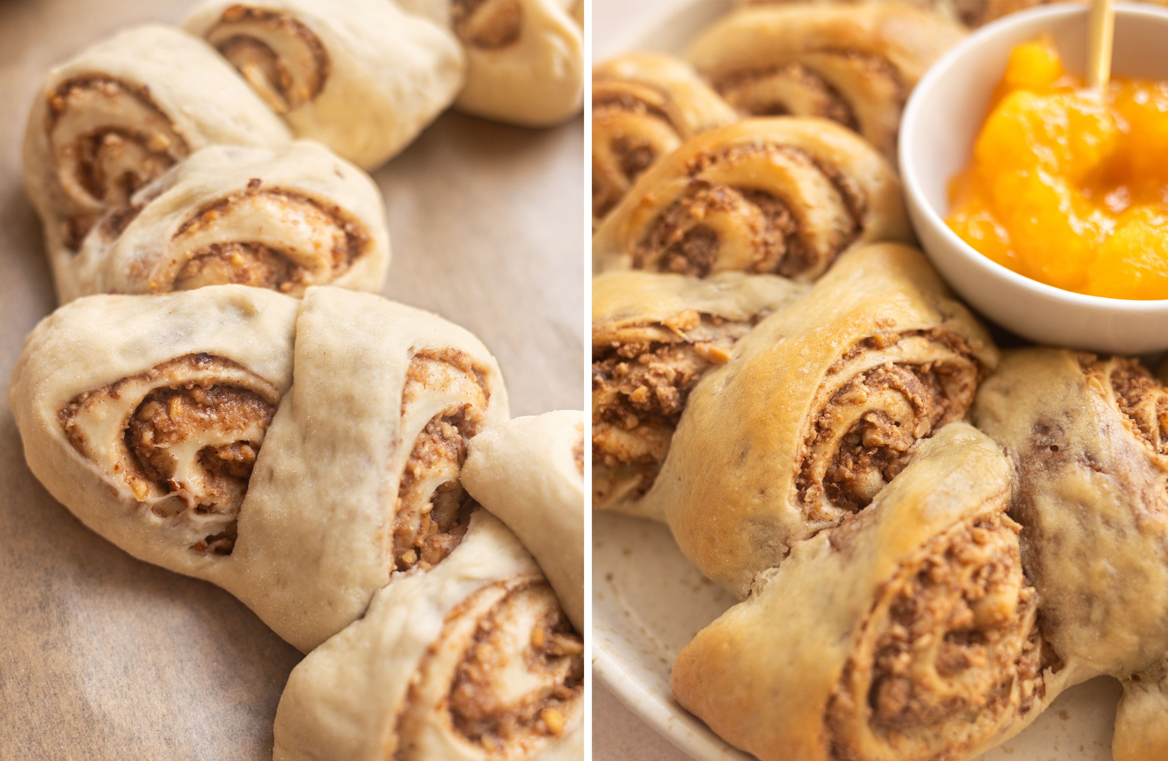 R1033 - Kluth - Vegan Scissor Cut Yeast Wreath with Nut Filling