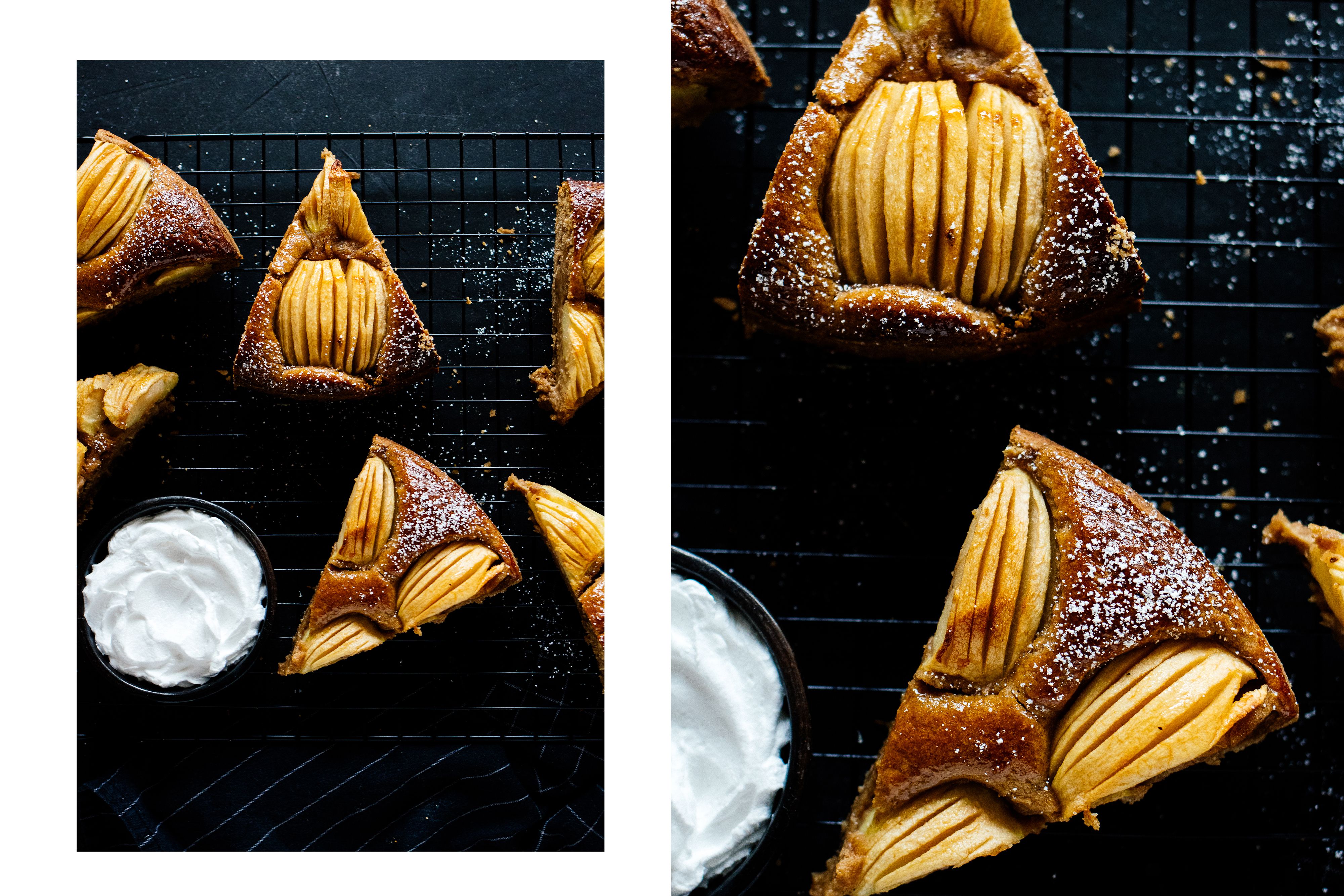 R524 Veganer versunkener Apfelkuchen