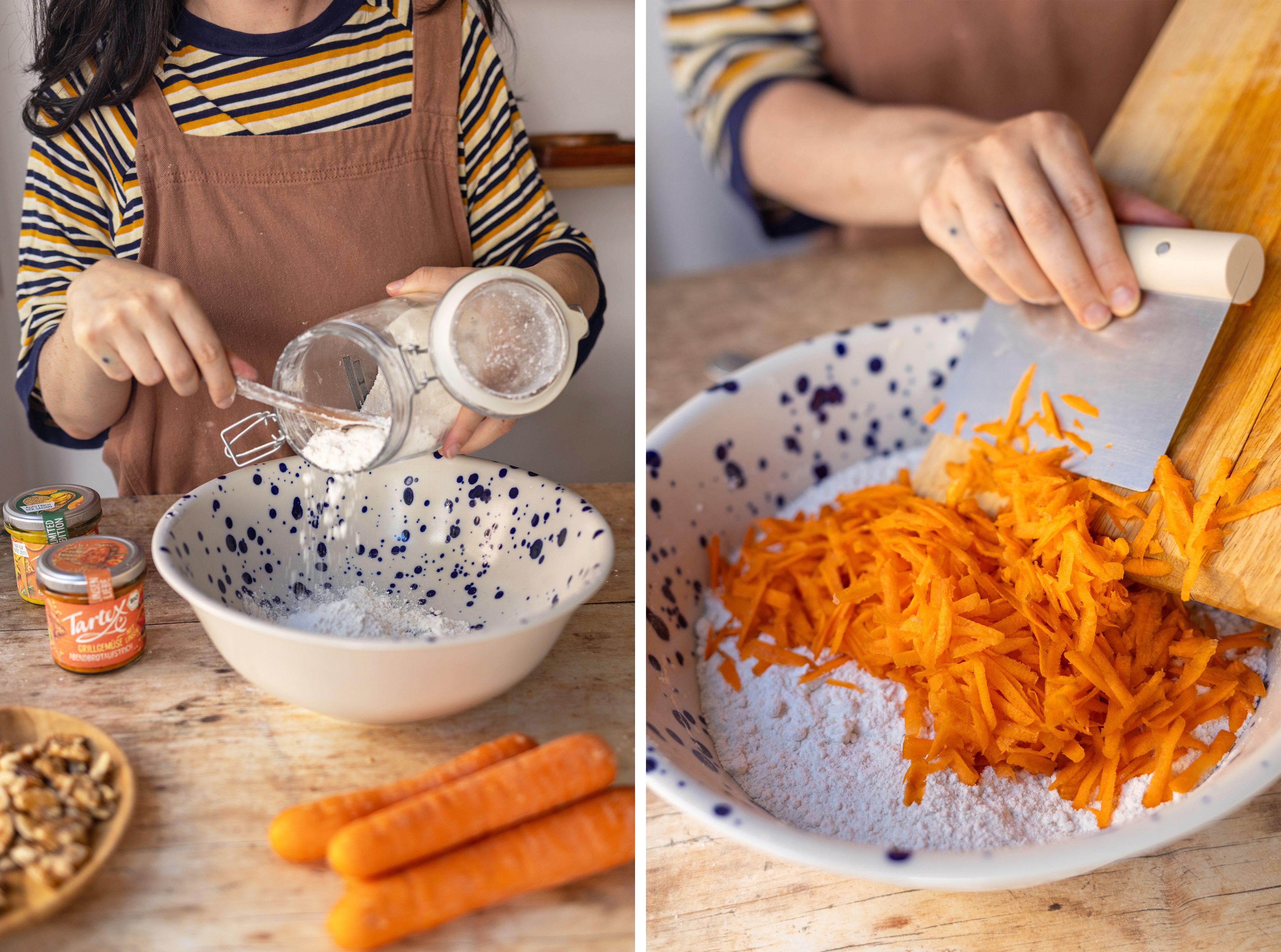 R991 Karotte-Walnuss-Brot ohne Kneten