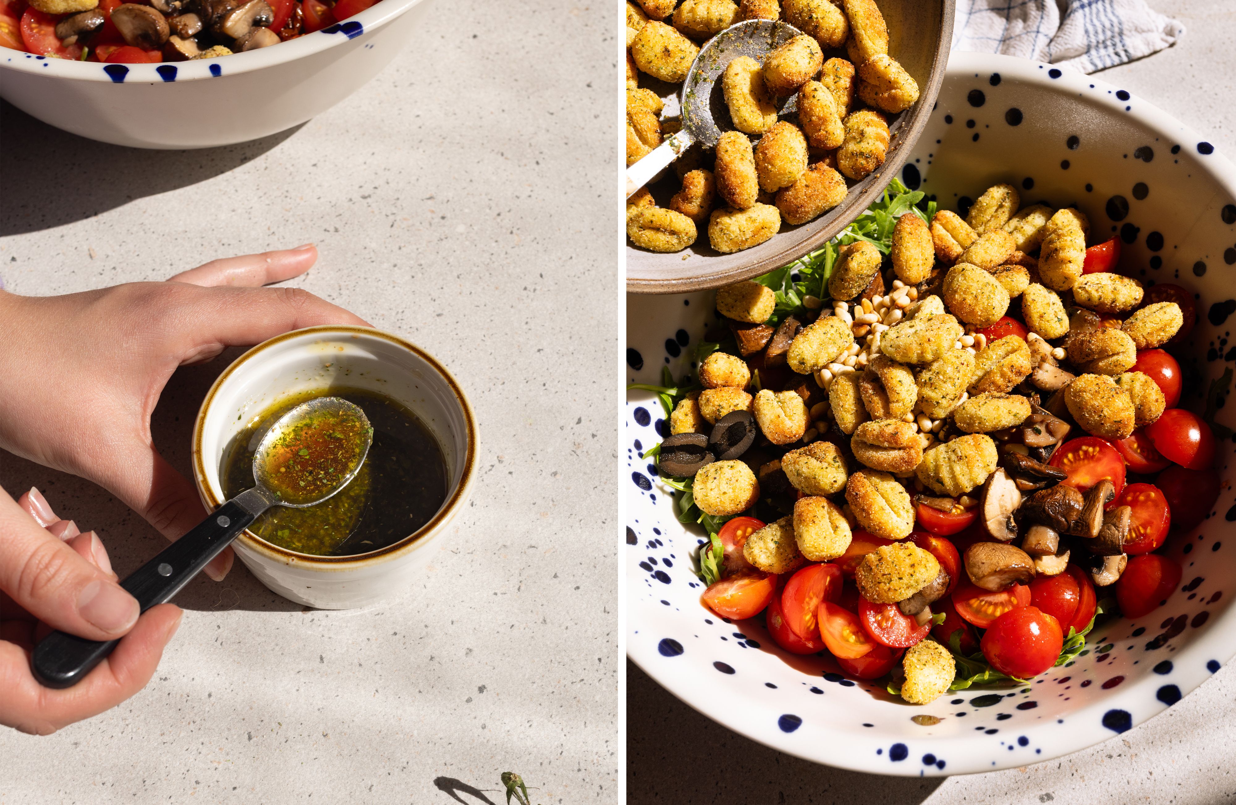  R1065 - Knuspriger Gnocchi-Salat aus dem Airfryer