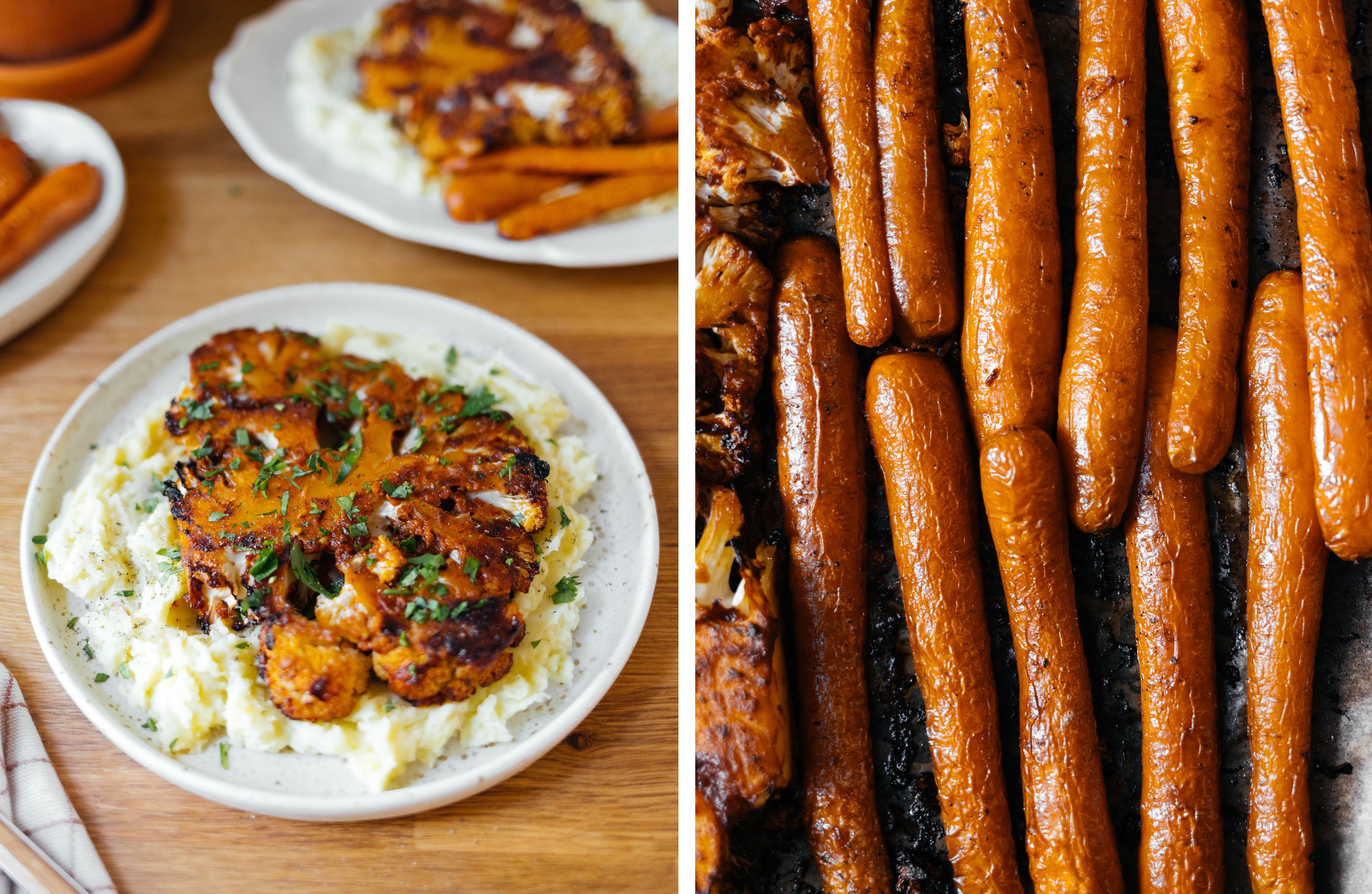 R461 Baked Cauliflower with Mashed Potatoes and Vegan Gravy