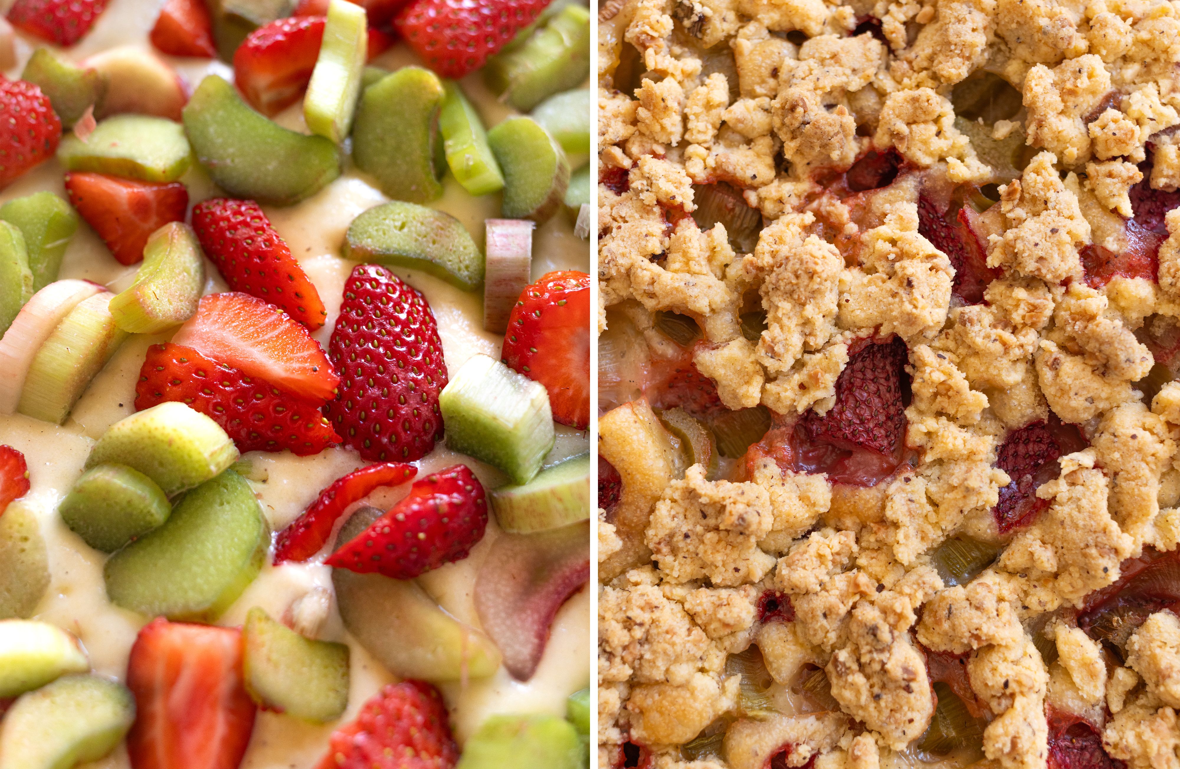 R1027 - Juicy Rhubarb and Strawberry Sheet Cake