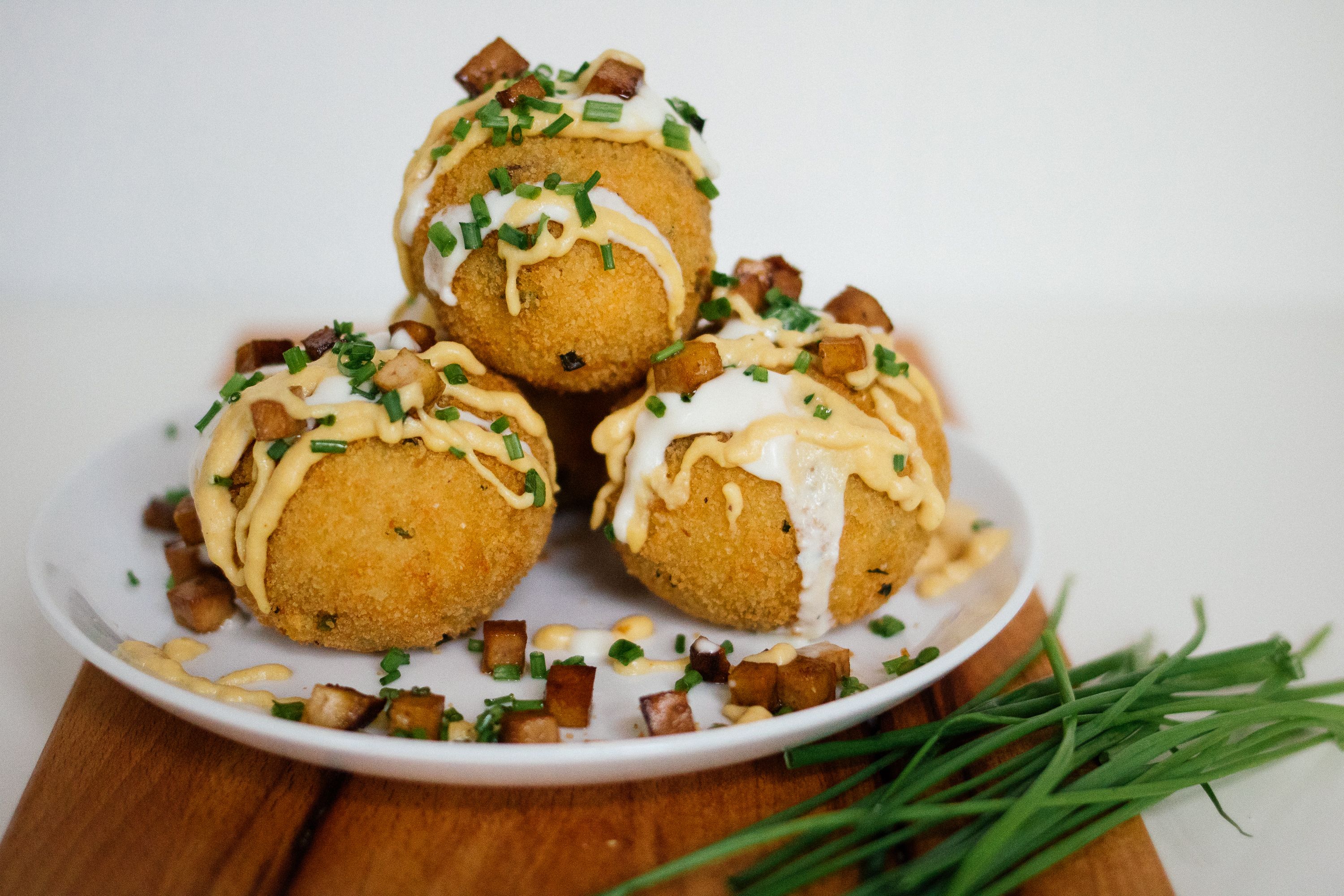 Vegan Fried Potato Balls
