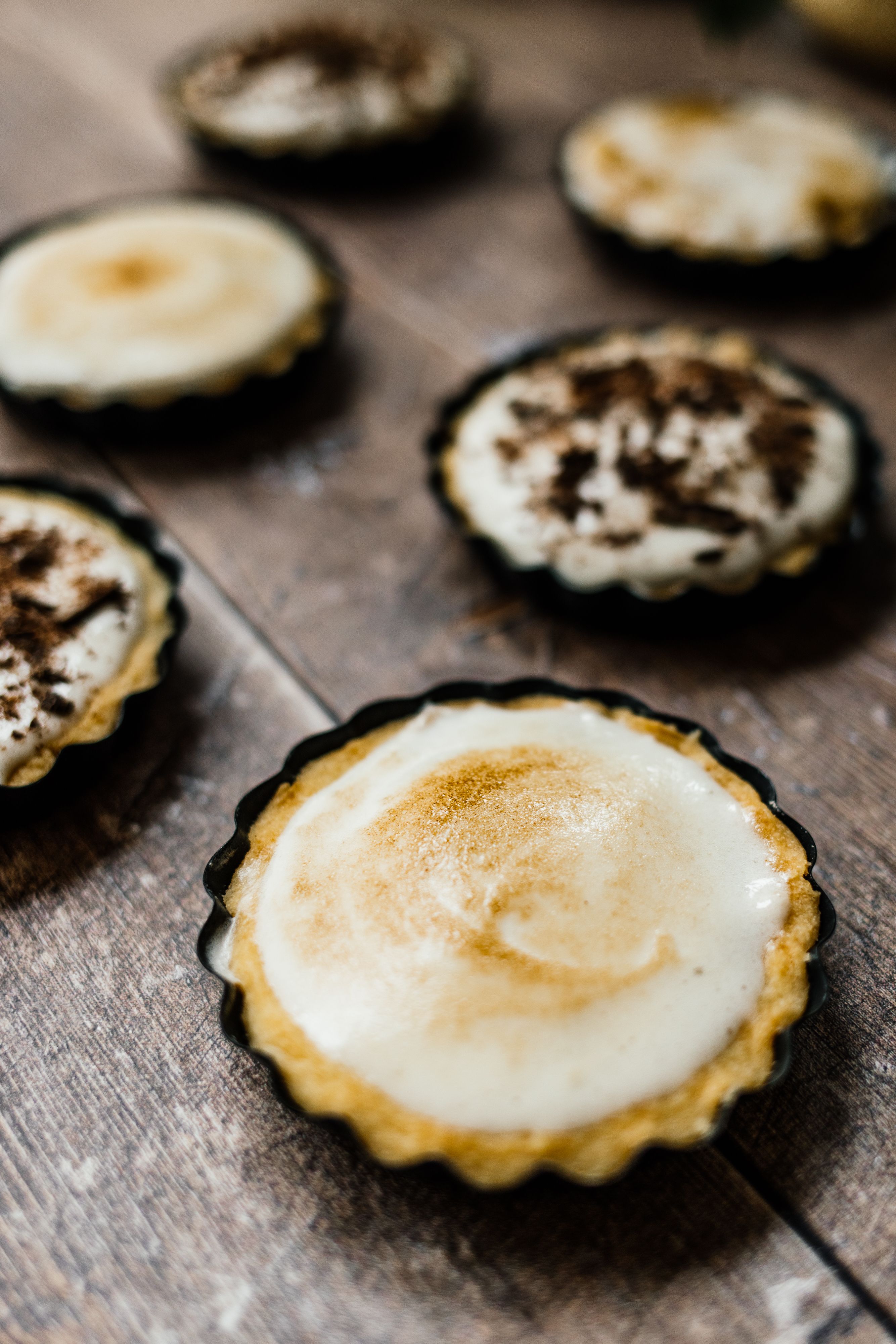 R734 Vegane Tartelettes mit Marmeladen-Pudding-Füllung