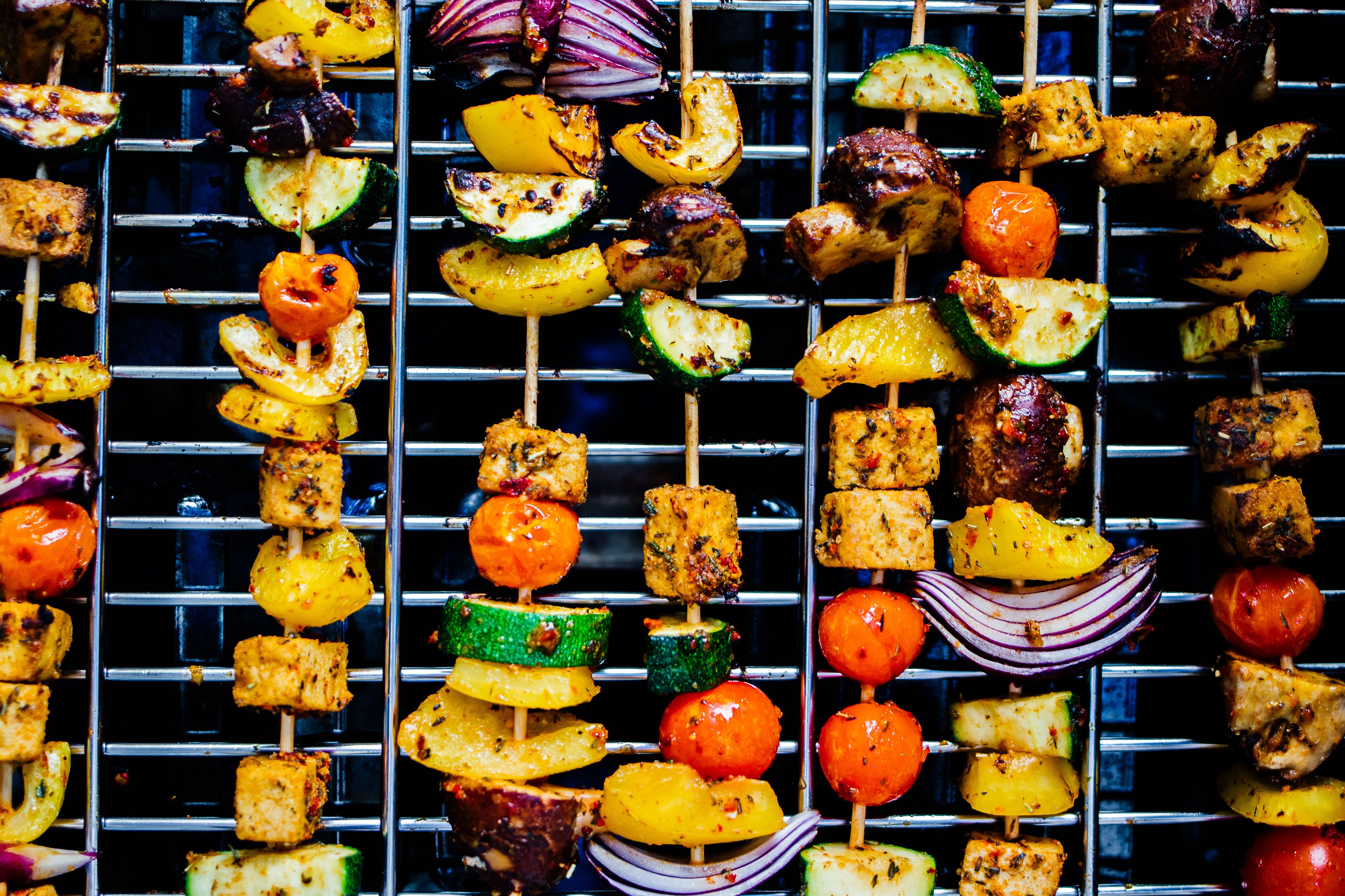 Spicy Grilled Tofu Skewers