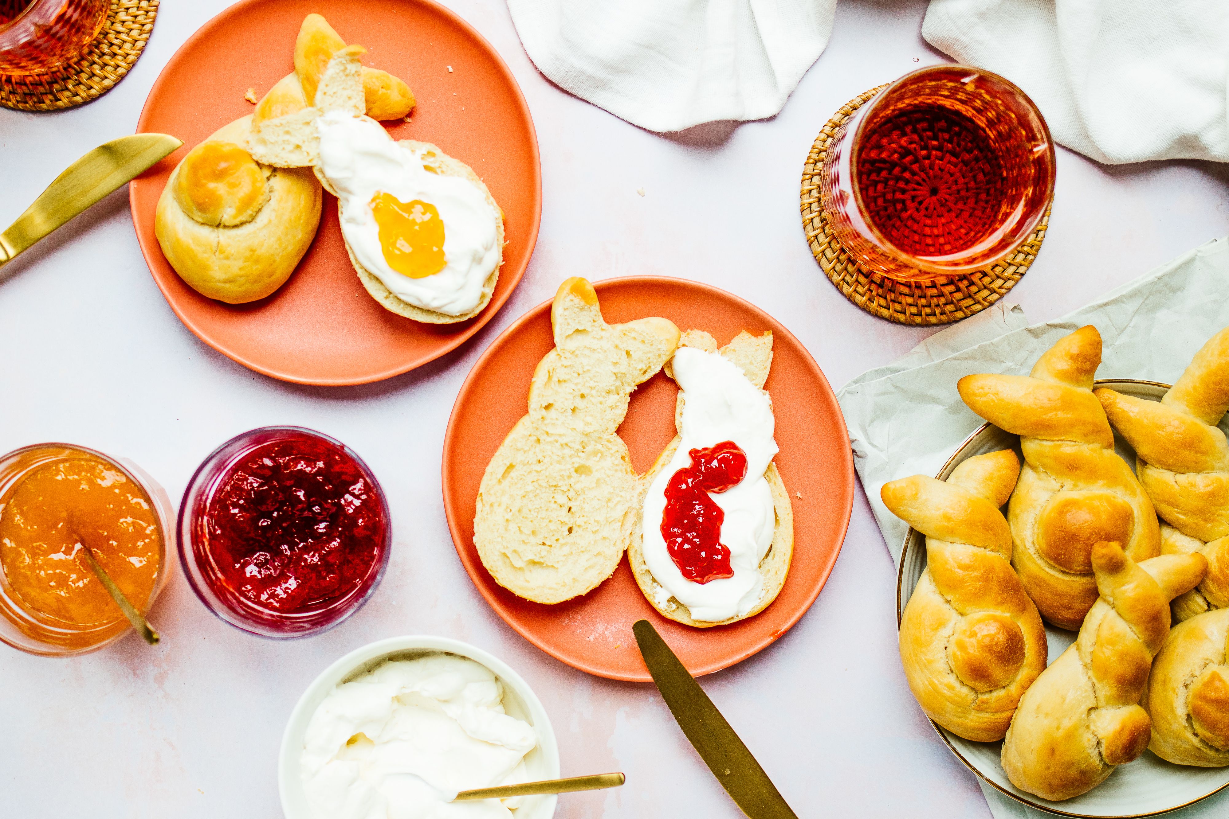 Vegan Easter Bunny Rolls