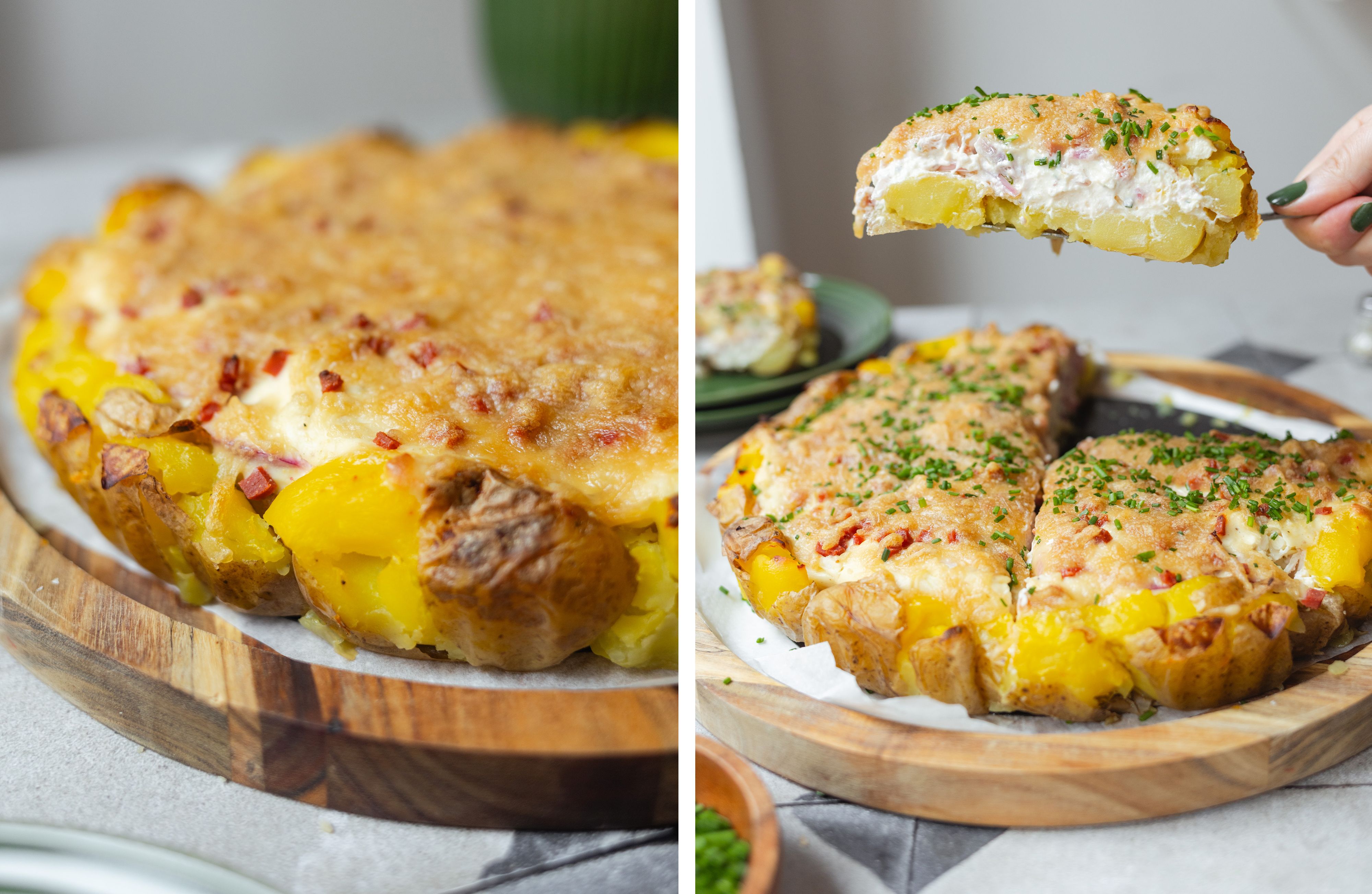 R956 Quetschkartoffel-Tarte mit Zwiebel-Quark-Füllung