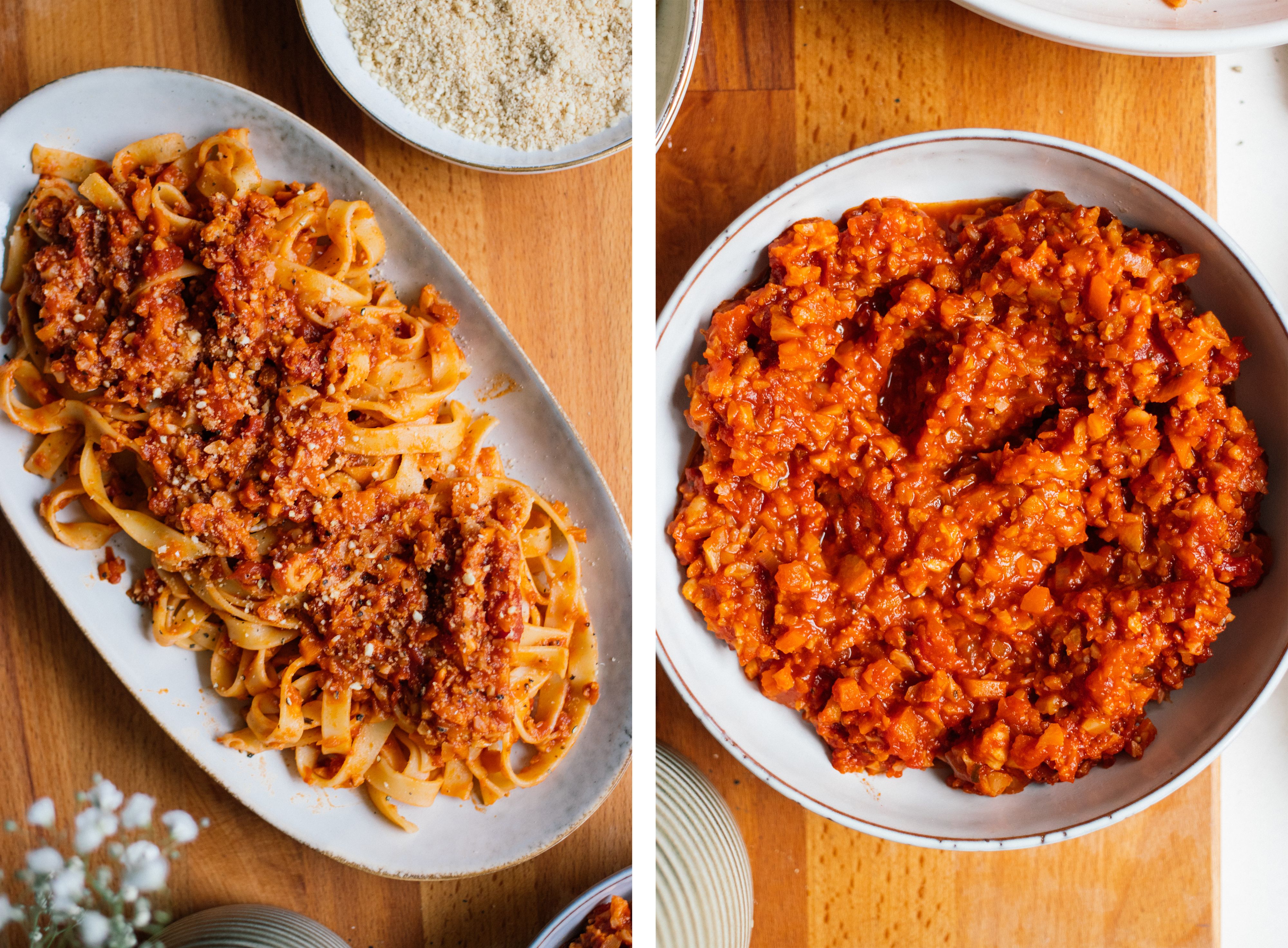 R468 Tagliatelle with Cauliflower Bolognese