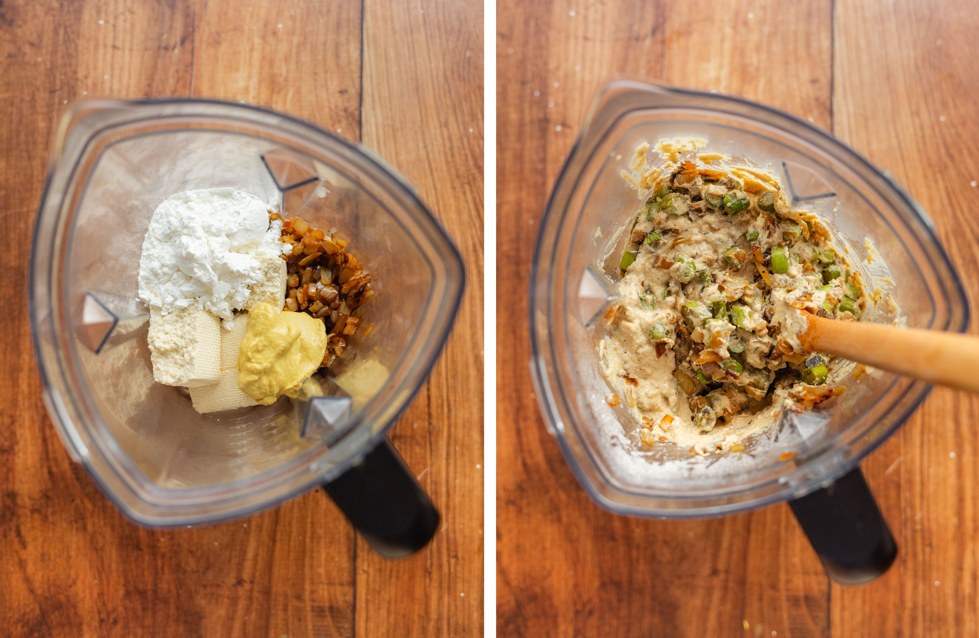 R580 Vegane Zwiebelquiche mit grünem Spargel