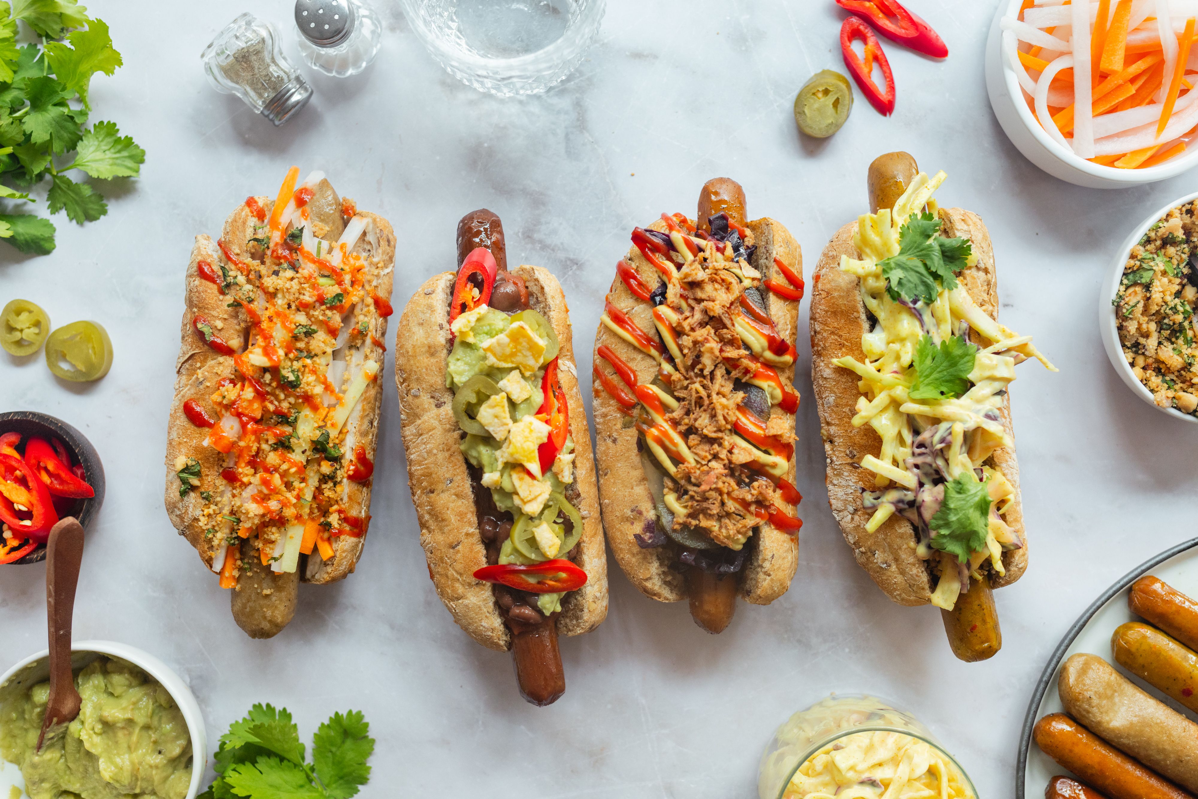 Vegan Grilled Sausages in a Bun: 4 Irresistible Topping Ideas for Your Next BBQ