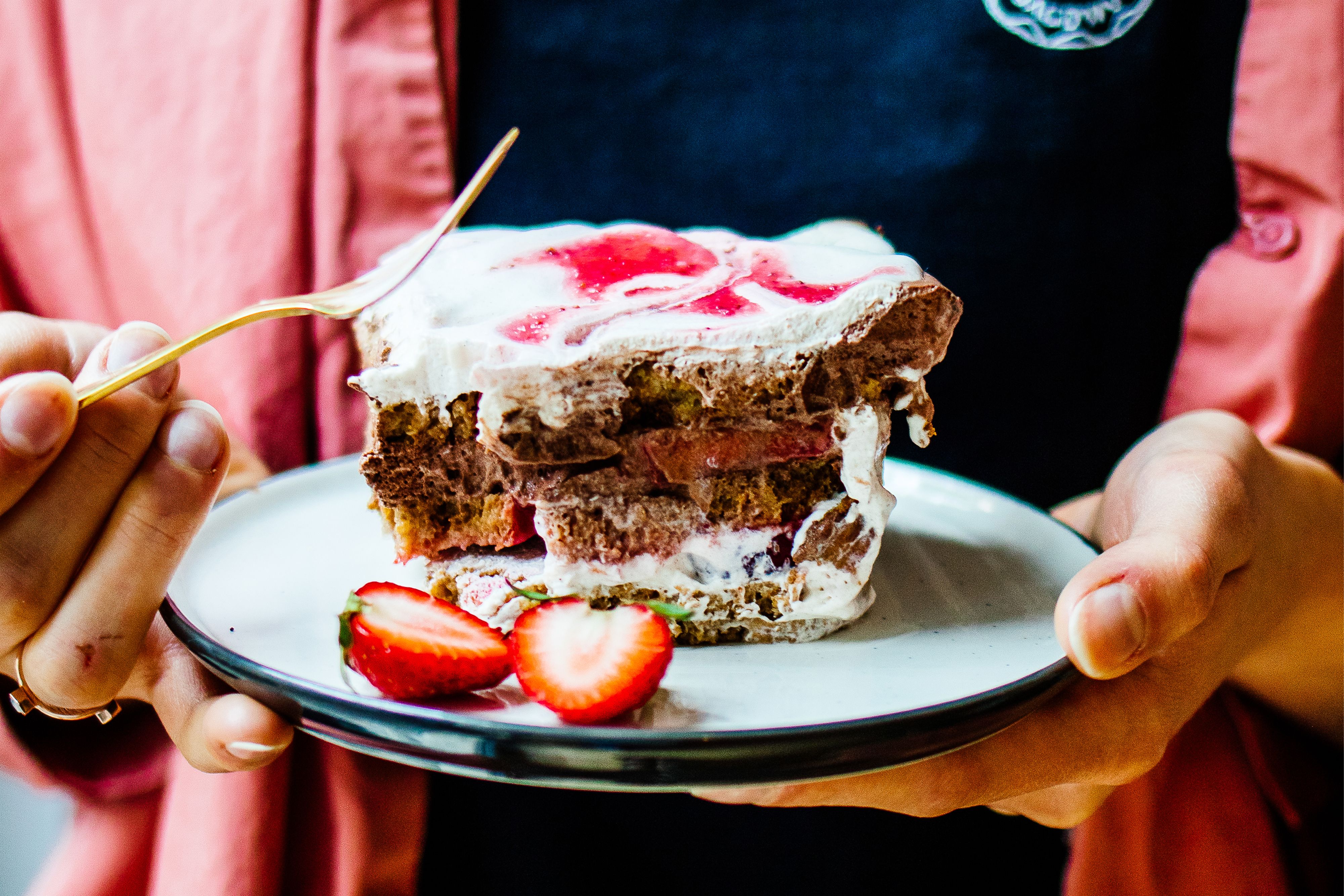 Vegan Strawberry Tiramisu