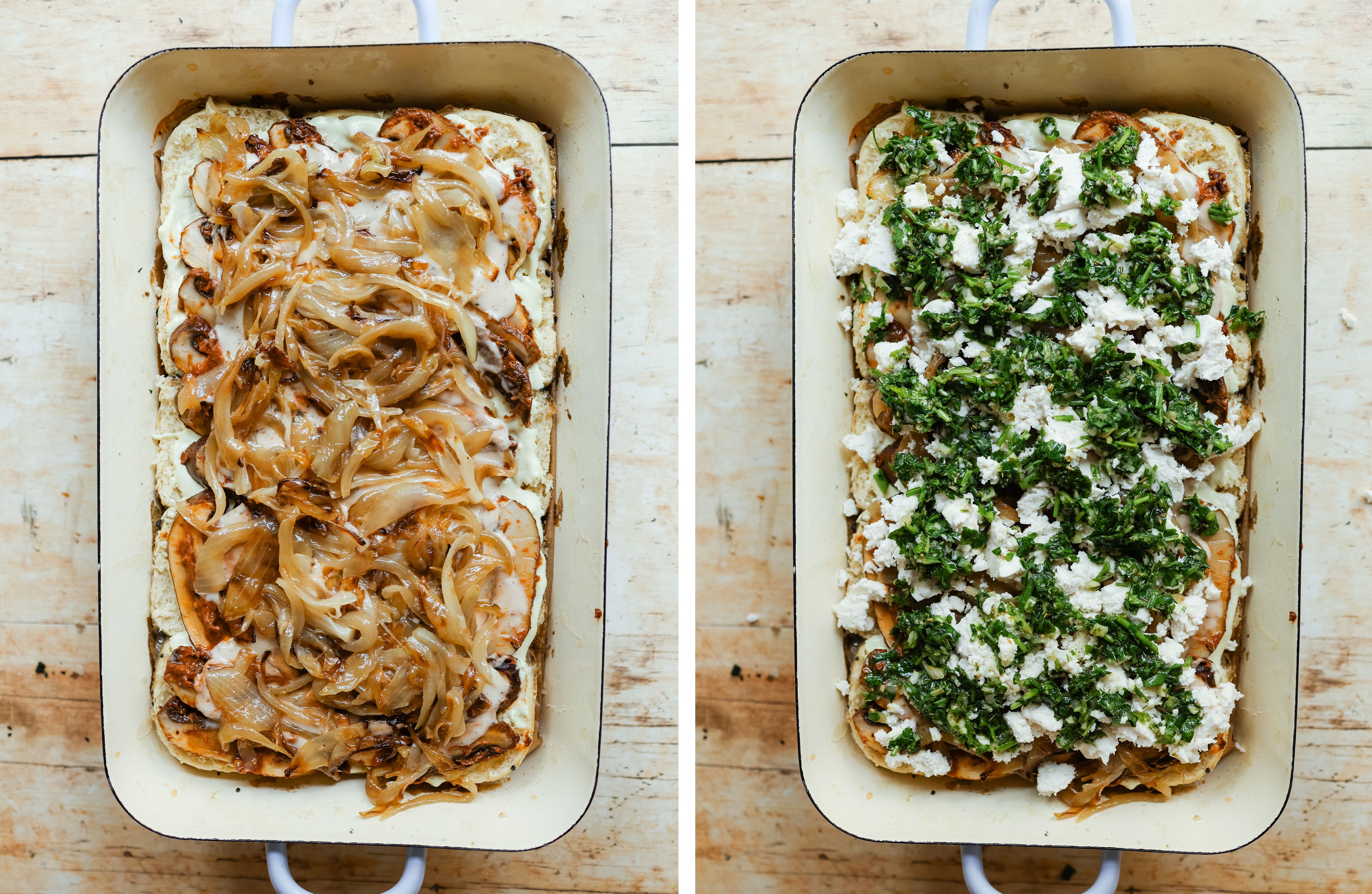 R949 Vegane Mini-Portobello-Burger mit selbstgemachten Brötchen