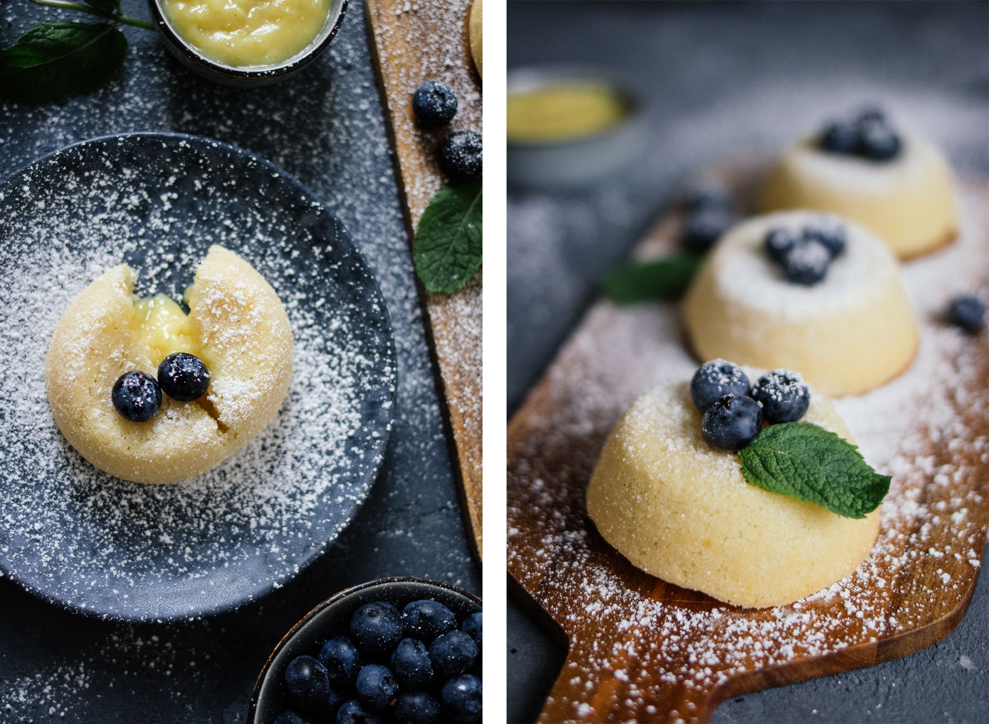 R297 1 Teig, 3 Desserts: Veganer Poke-Cake, Zitronen-Muffins & Lava Cake