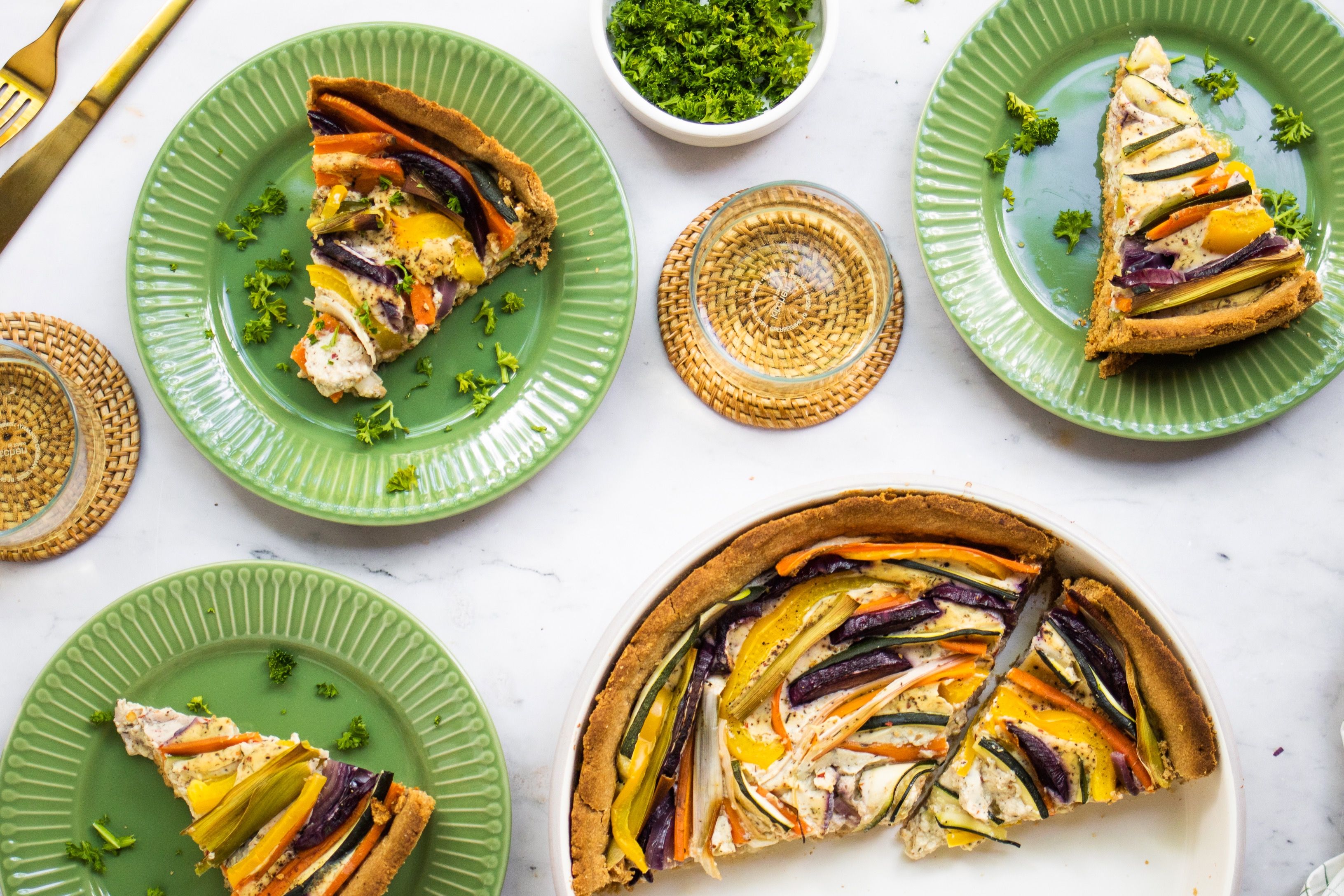 R650 Vegan Vegetable Quiche