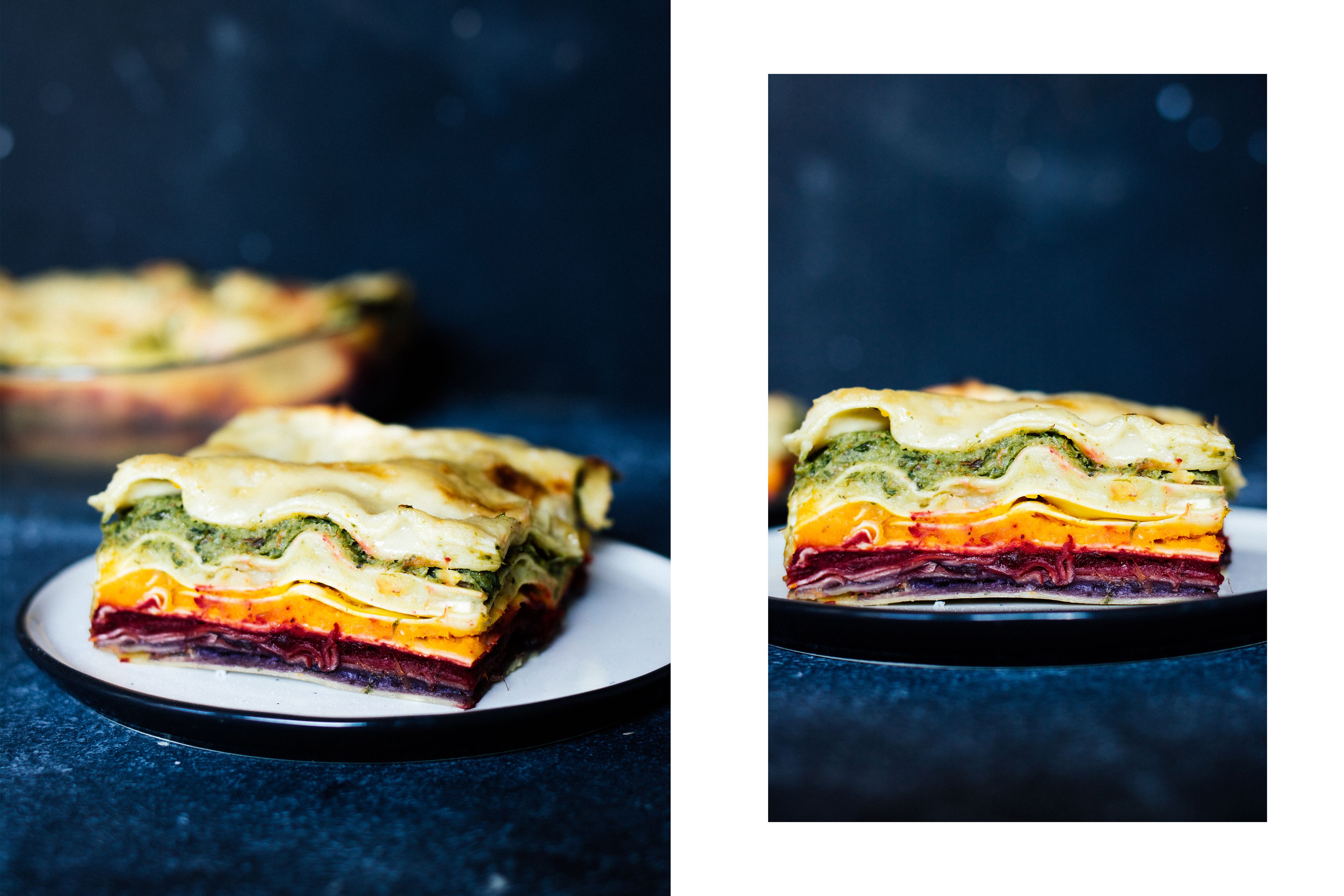R475 Vegan Rainbow Lasagna