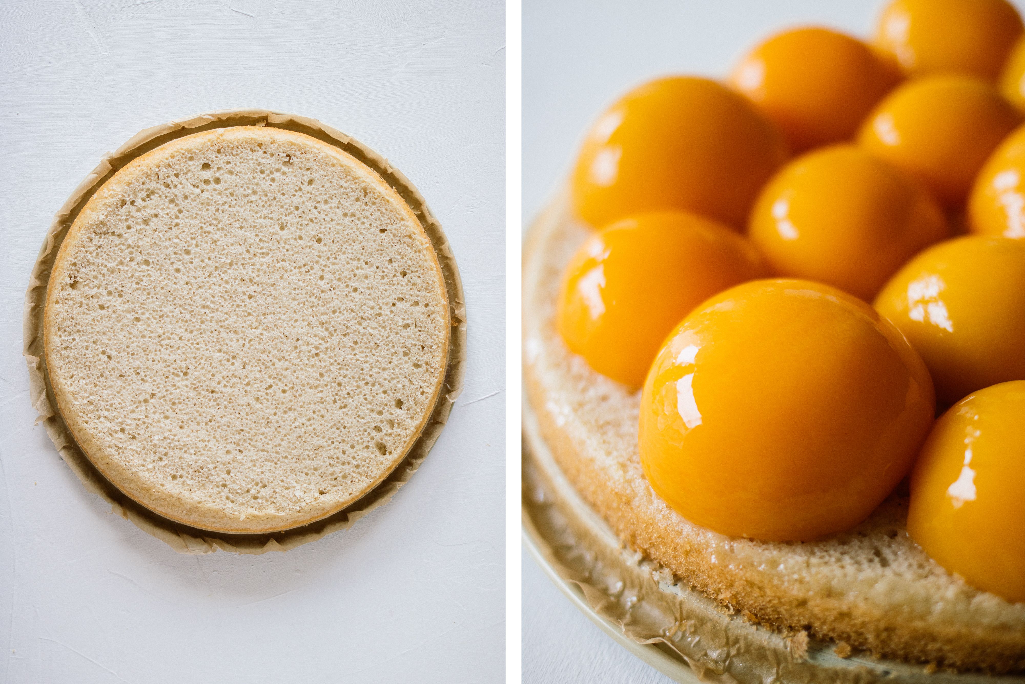 R497 Vegan Peaches & Cream Cake