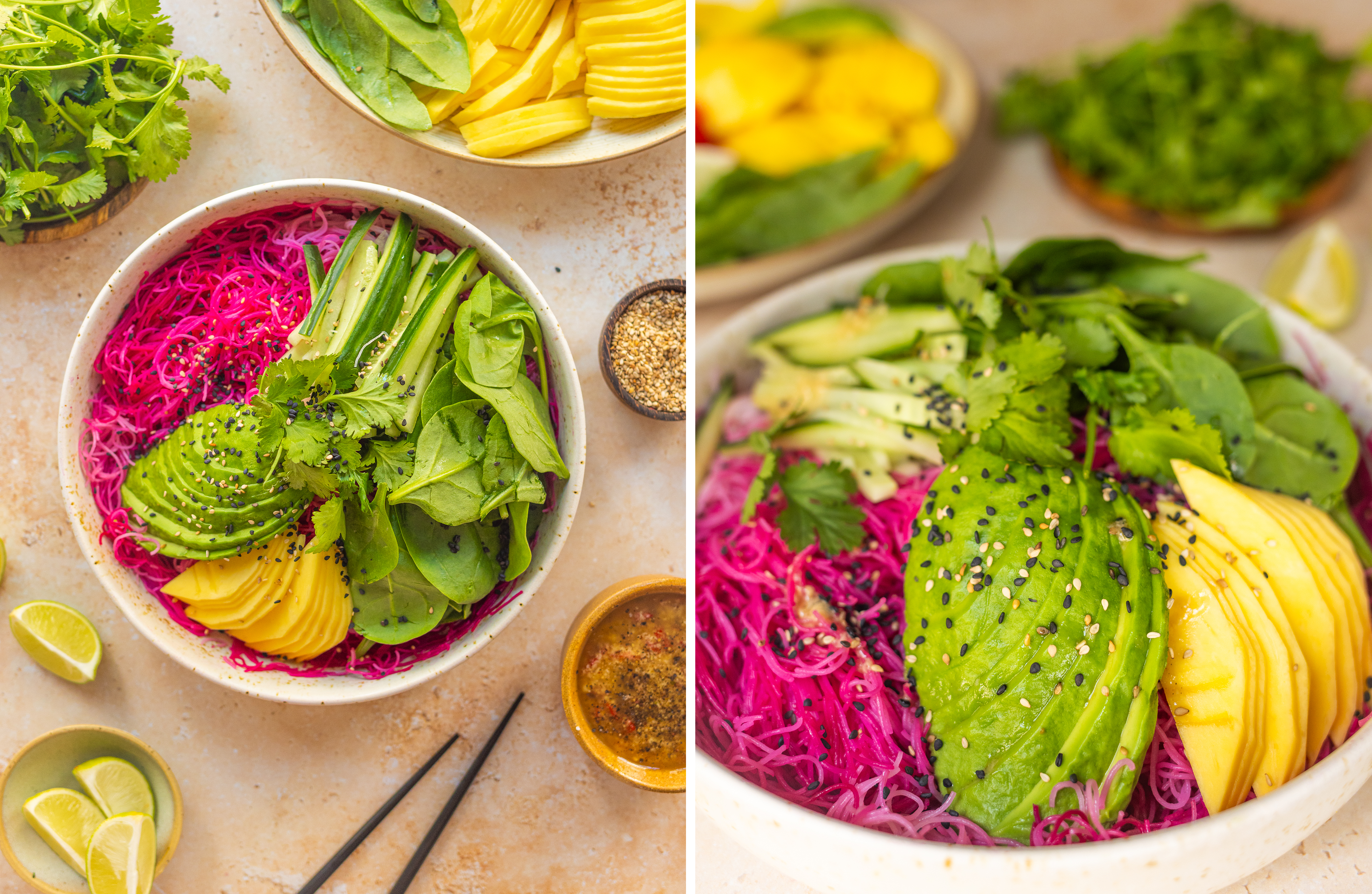 R317 Pinker Glasnudelsalat