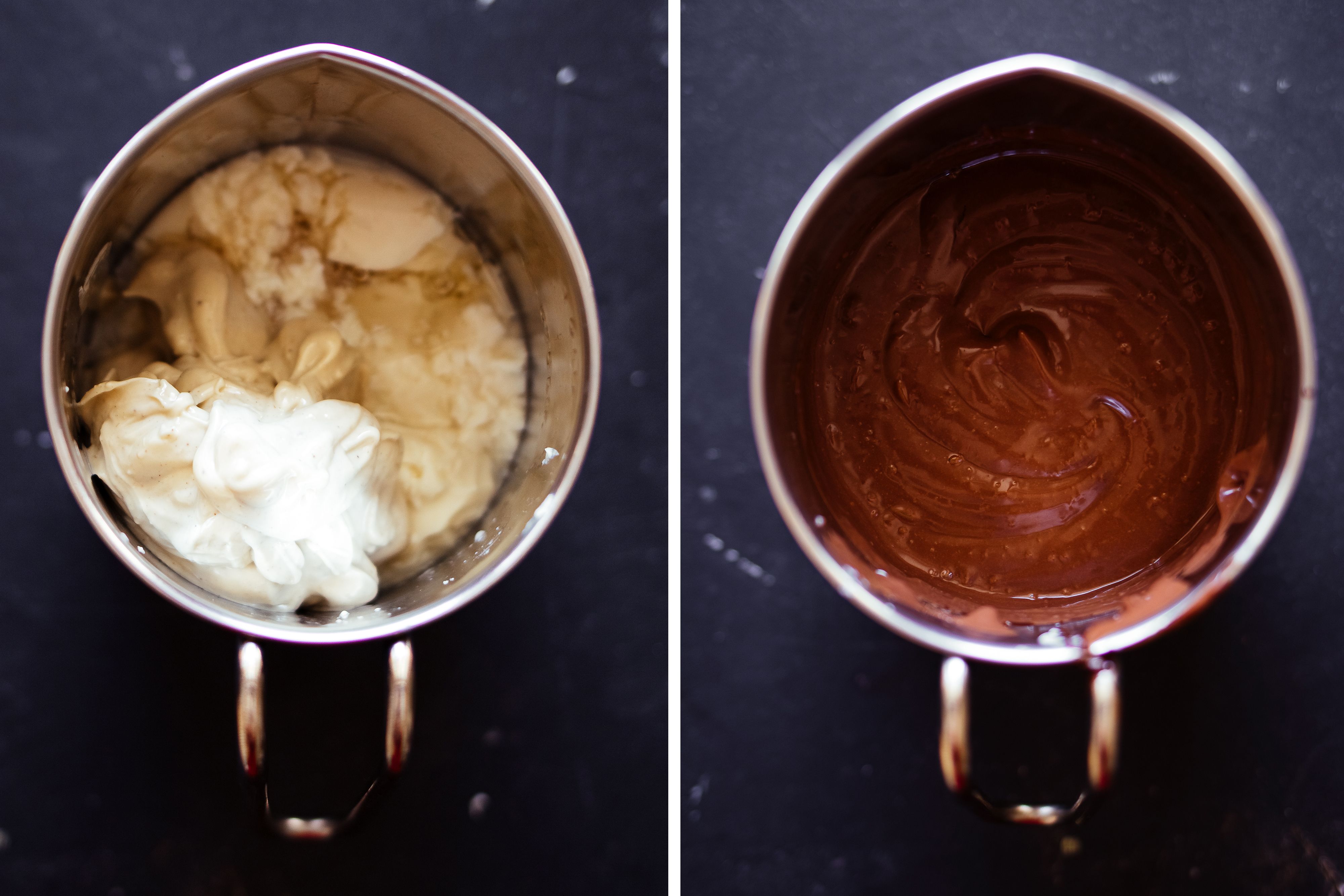 R69 vegan dark & white mousse with berry glaze