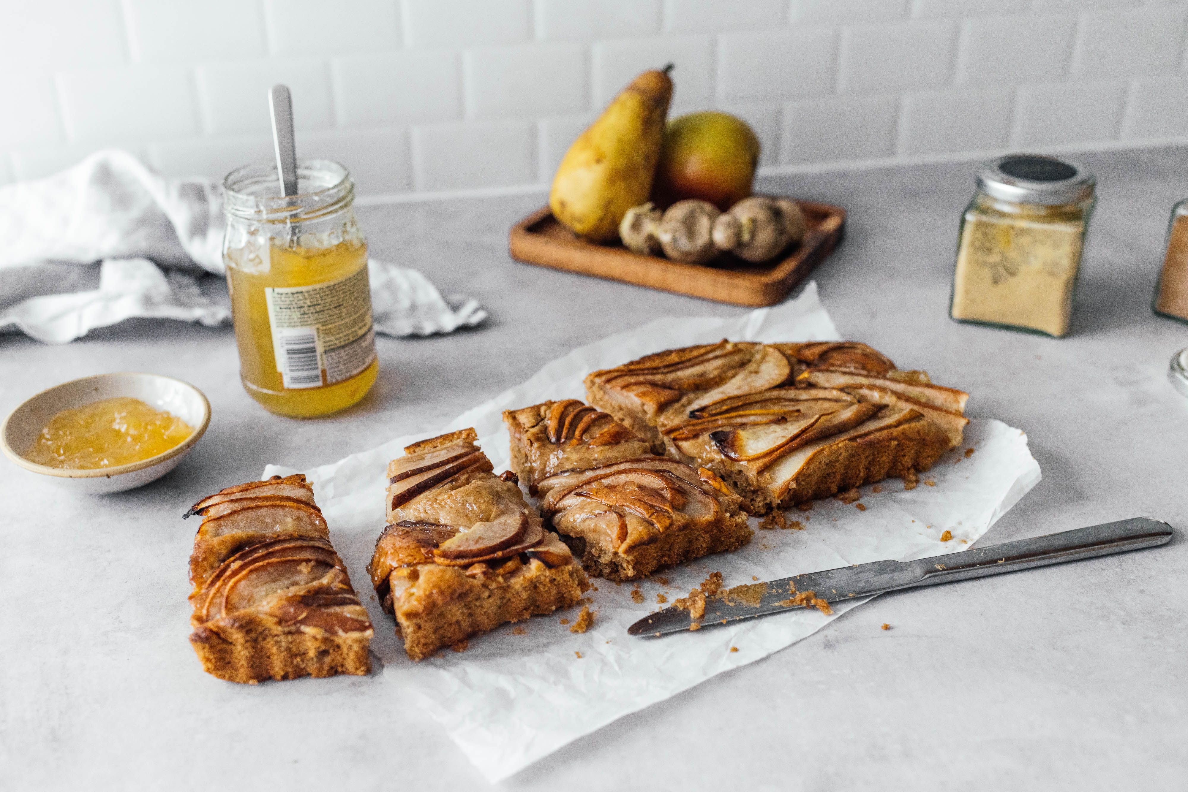 Vegan Pear Ginger Cake