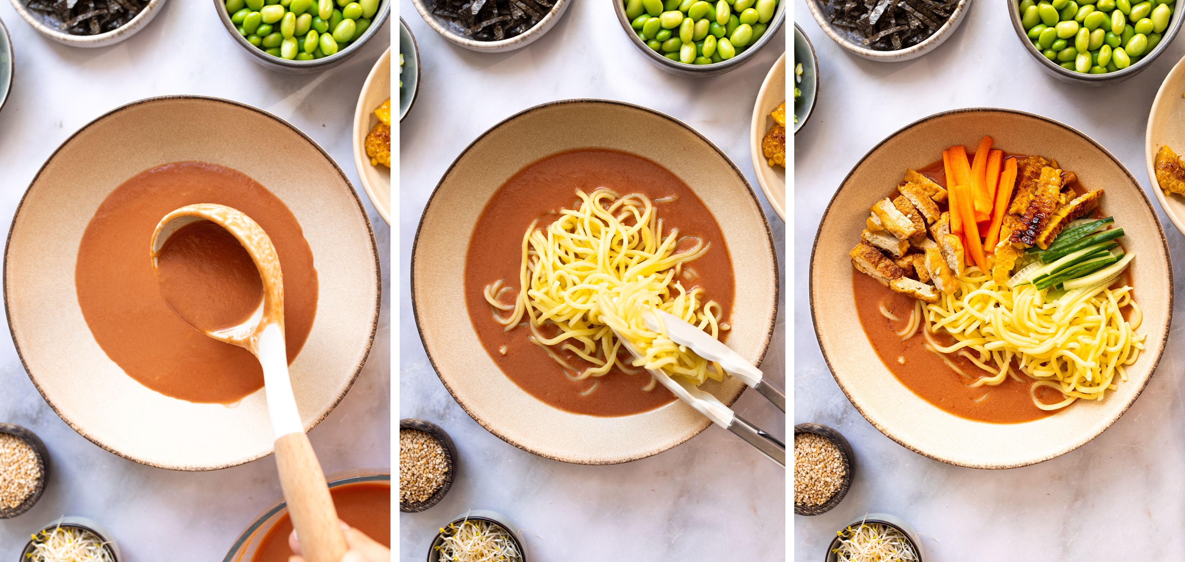 R1038  - Vegane Hiyashi Tomaten Ramen