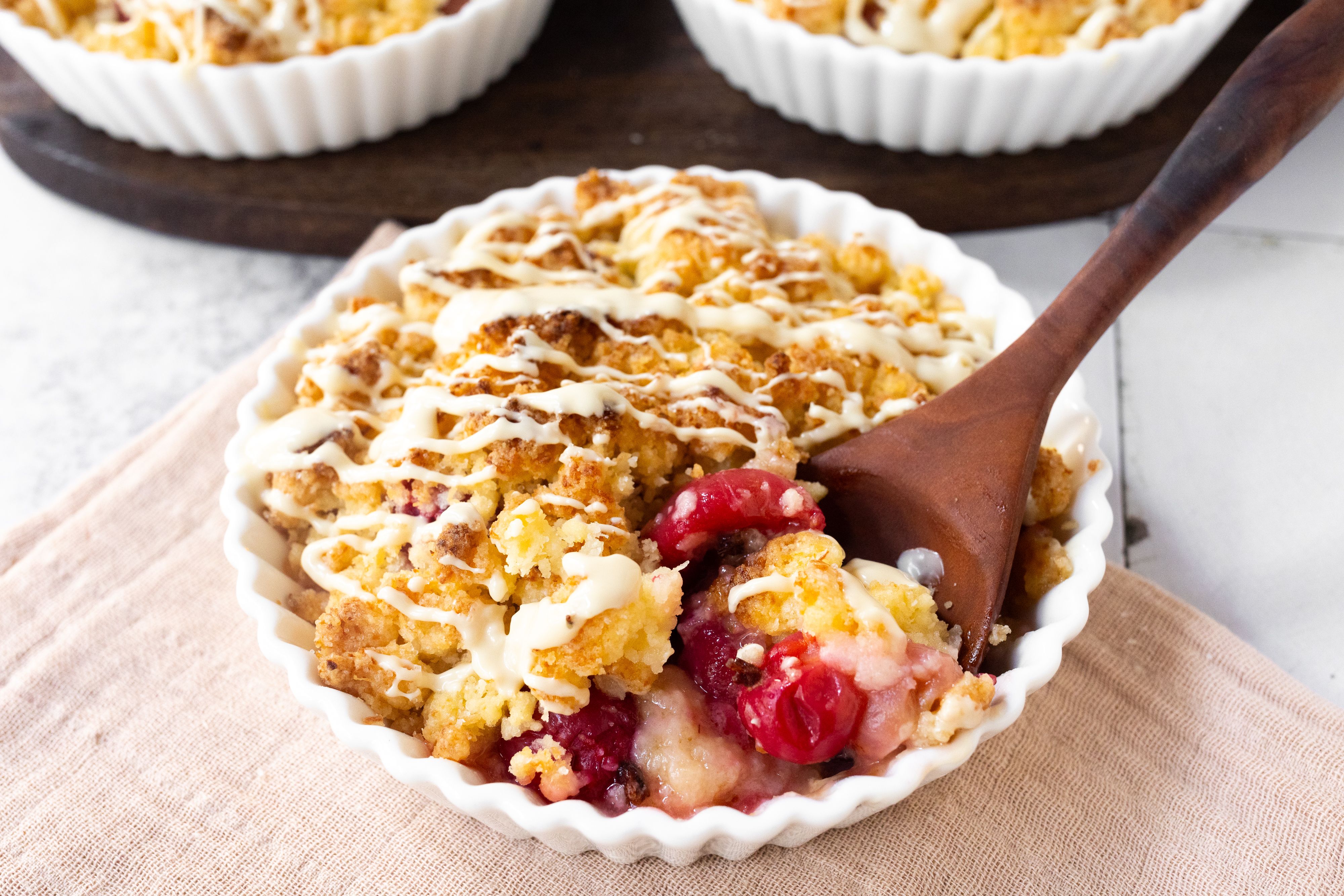 Vegan Gooseberry Crumble with Coconut Crumbles